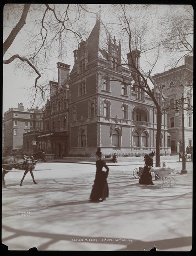 The Elbridge Thomas Gerry residence at 61st Street, from across 5th Avenue, New York by Byron Company